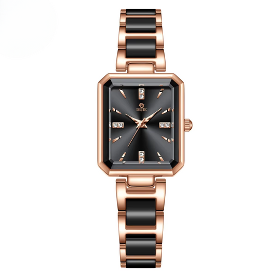 Women’s Diamond Square Quartz Watch | 24 mm | Stainless Steel | 3 ATM