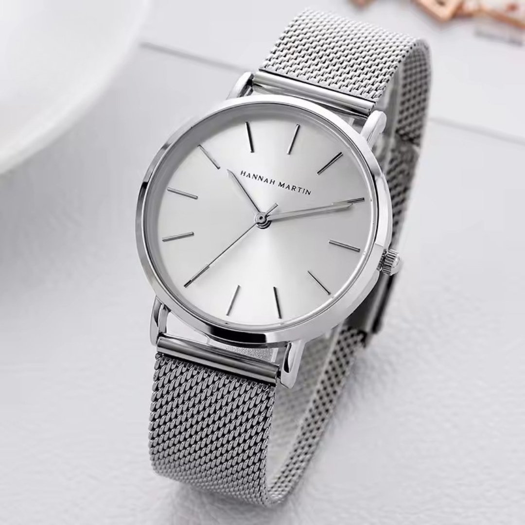 Women’s Classic Stainless Steel Mesh Strap Quartz Watch | 36 mm | 3 ATM