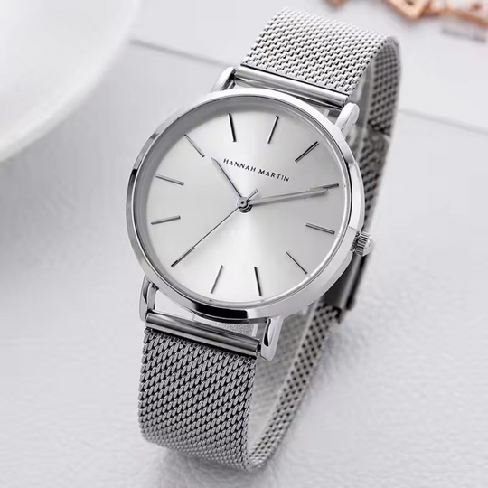 Women’s Classic Stainless Steel Mesh Strap Quartz Watch | 36 mm | 3 ATM