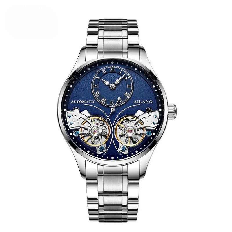 Men’s Automatic Moonphase Tourbillon Watch | 43 mm | Leather Strap | Multi-Function Calendar