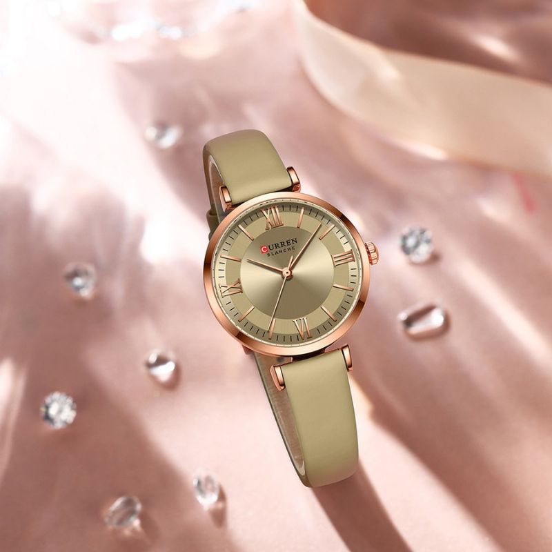 Women’s Classic Quartz Watch | 32 mm Case | Emerald Vegan Leather Strap | 3 ATM Water-Resistant