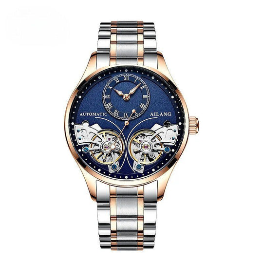 Men’s Automatic Moonphase Tourbillon Watch | 43 mm | Leather Strap | Multi-Function Calendar