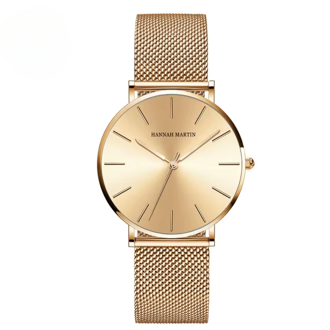 Women’s Classic Stainless Steel Mesh Strap Quartz Watch | 36 mm | 3 ATM