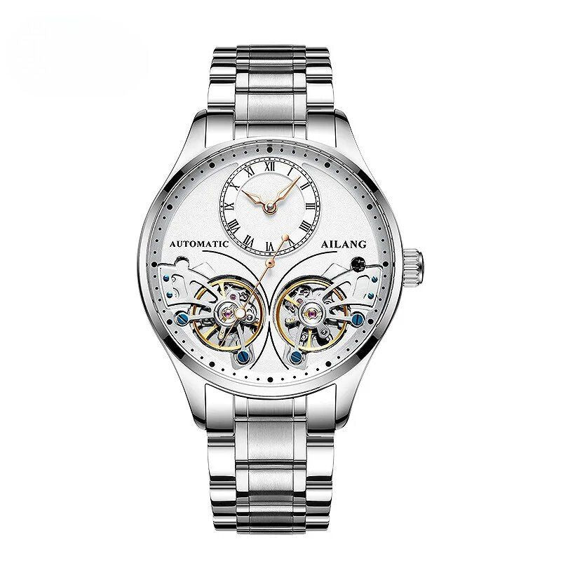 Men’s Automatic Moonphase Tourbillon Watch | 43 mm | Leather Strap | Multi-Function Calendar