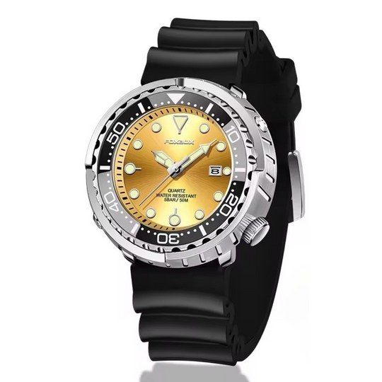 Men’s Chronograph Sport Watch 46 mm | Silicone Strap | 5 ATM Water Resistant | Date & Week