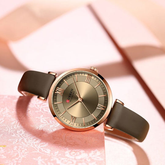 Women’s Classic Quartz Watch | 32 mm Case | Emerald Vegan Leather Strap | 3 ATM Water-Resistant