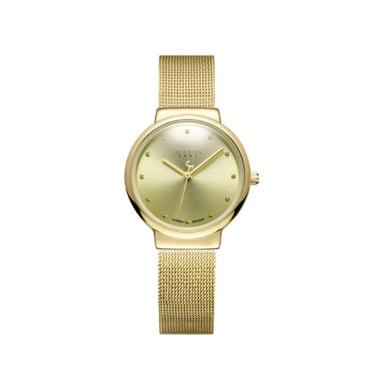 Women's Ultra-Thin Mesh Quartz Watch | 7.8 mm Slim Case | Stainless Steel Strap | Minimalist | 3 ATM