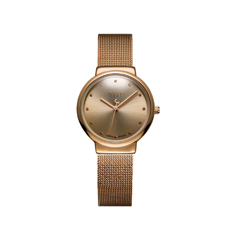 Women's Ultra-Thin Mesh Quartz Watch | 7.8 mm Slim Case | Stainless Steel Strap | Minimalist | 3 ATM