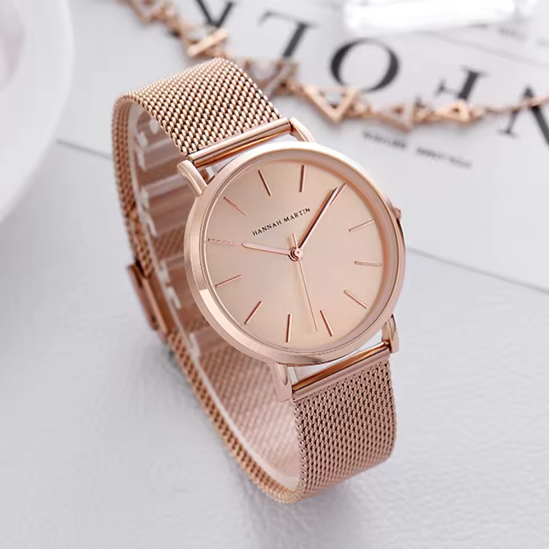 Women’s Classic Stainless Steel Mesh Strap Quartz Watch | 36 mm | 3 ATM