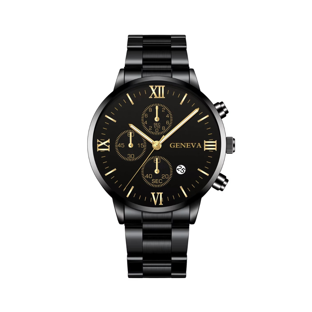 Women's Mesh Quartz Watch | 41 mm Slim Case | Alloy Mesh Strap | Calendar Display