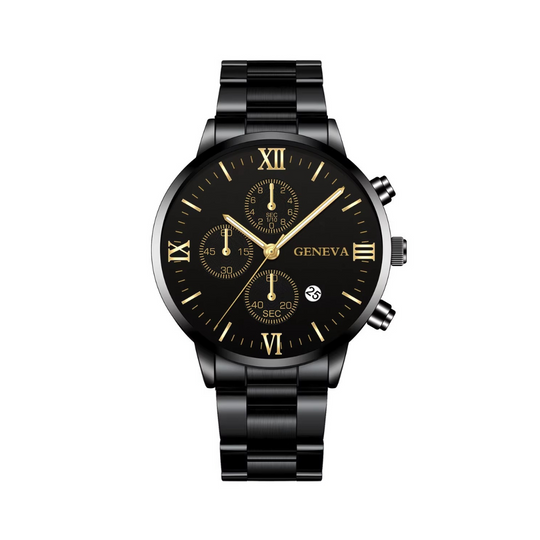 Women's Mesh Quartz Watch | 41 mm Slim Case | Alloy Mesh Strap | Calendar Display