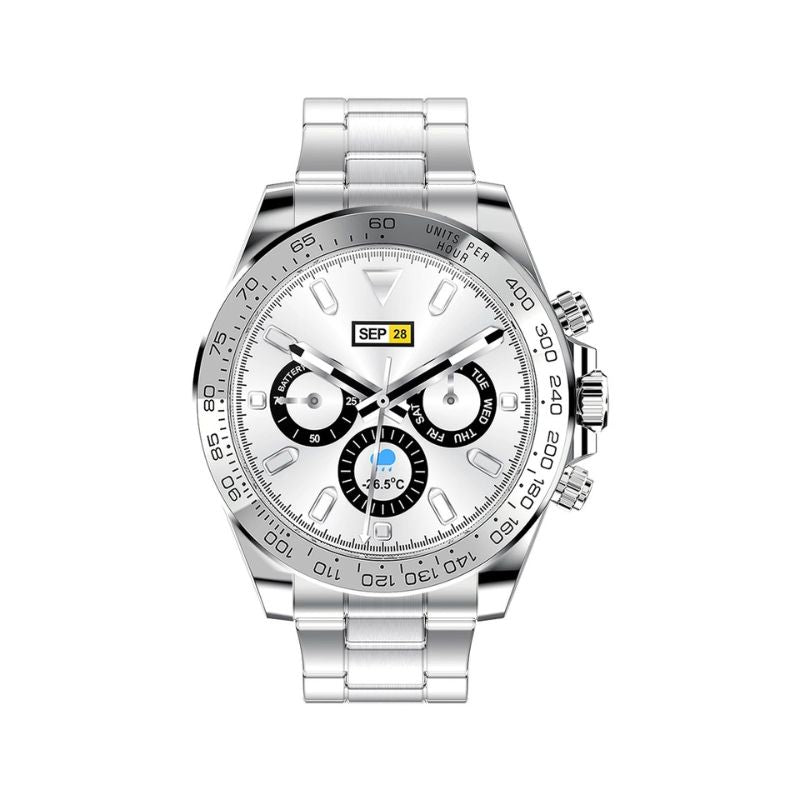 Men’s Smart Sport Chronograph 46.35 mm | Silicone Strap | Water-Resistant | Call & Fitness Features