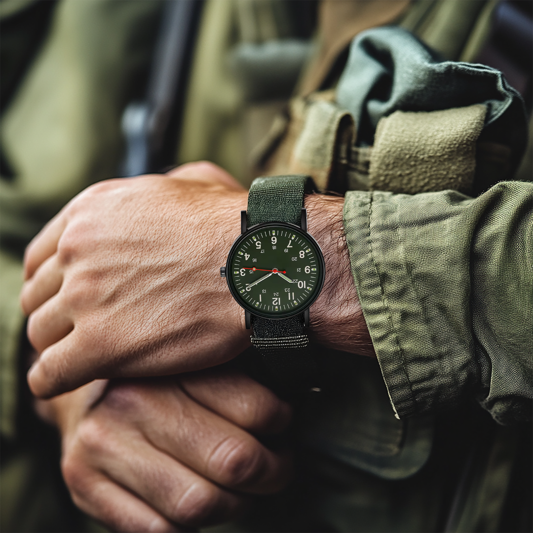 Men’s Luxury Quartz Watch | 40 mm | Stainless Steel Band | Luminous Hands | Water-Resistant