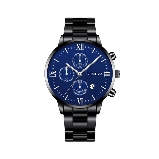 Women's Mesh Quartz Watch | 41 mm Slim Case | Alloy Mesh Strap | Calendar Display