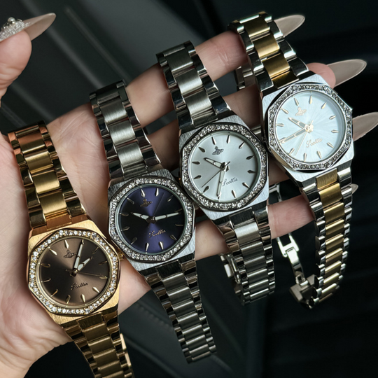 Women’s Octagonal Diamond Bracelet Watch | 32 mm | Stainless Steel