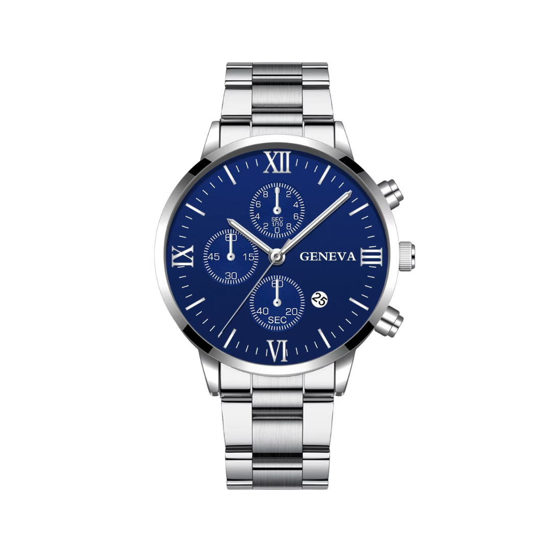 Women's Mesh Quartz Watch | 41 mm Slim Case | Alloy Mesh Strap | Calendar Display