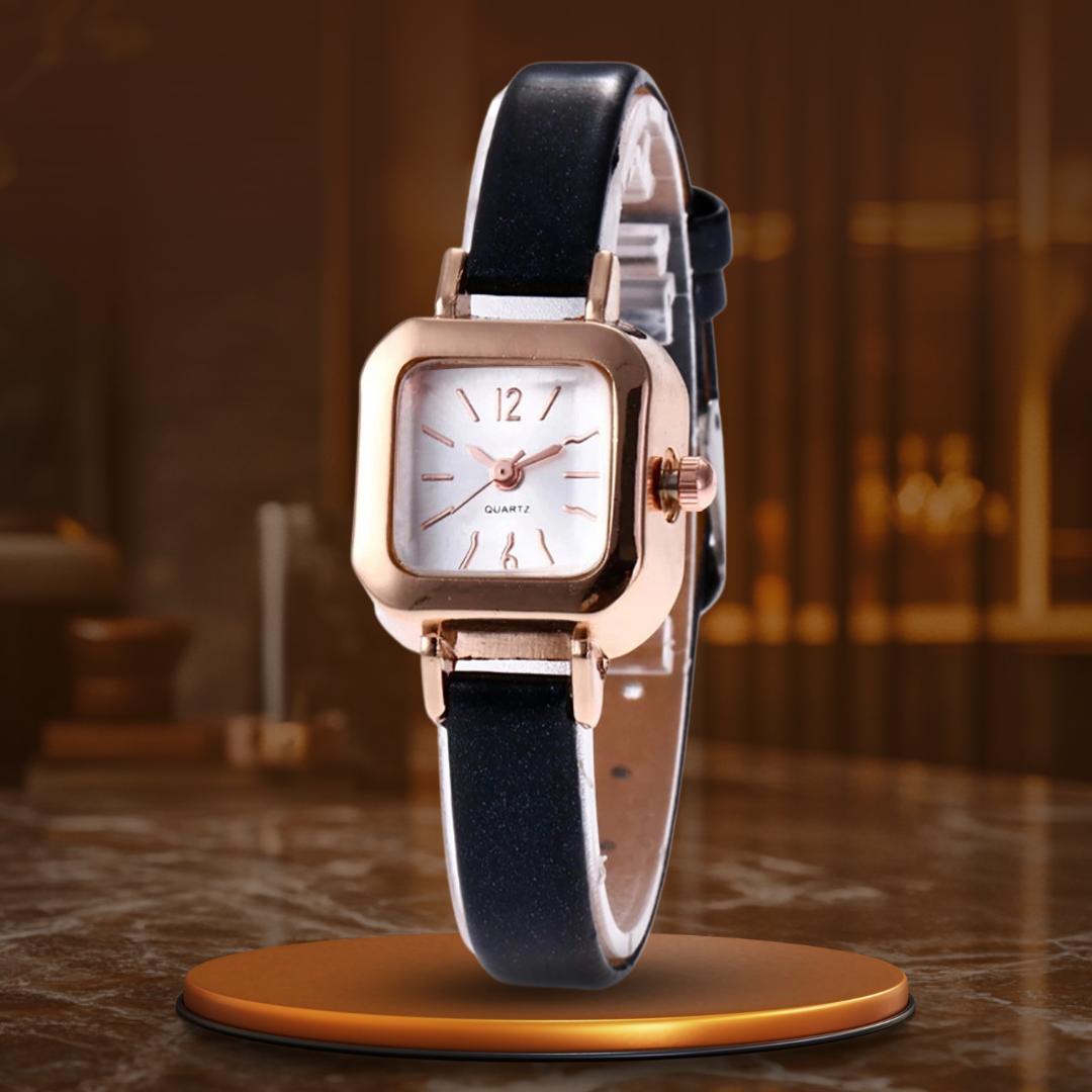 Womans’s Fashion Quartz Watch | Analog Display | Leather Strap