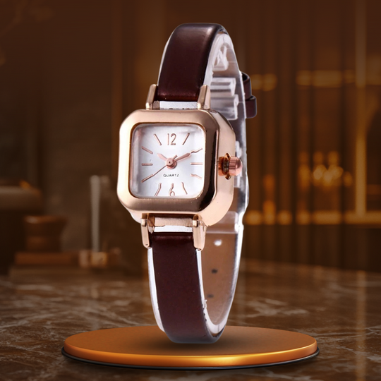 Womans’s Fashion Quartz Watch | Analog Display | Leather Strap