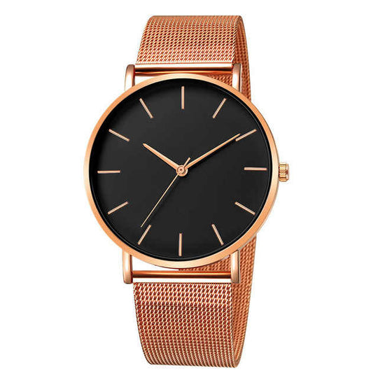 Women’s Classic Quartz Watch | 30 mm | PU Leather Strap | Modern Dress Style