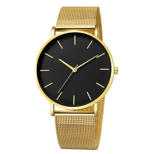 Women’s Classic Quartz Watch | 30 mm | PU Leather Strap | Modern Dress Style