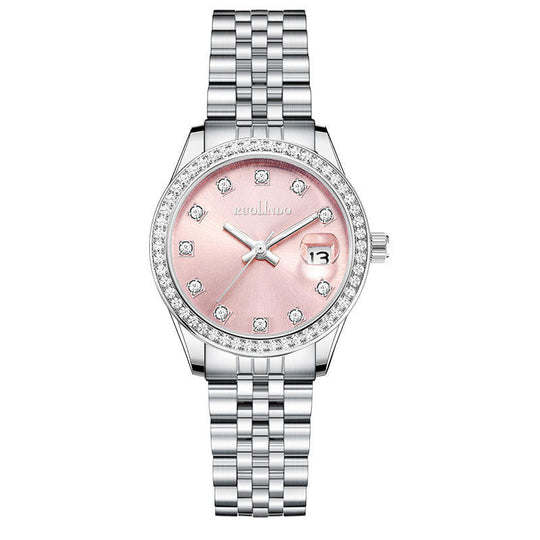 Women’s Diamond-Accent Watch 32 mm | Roman Dial Quartz | Sapphire Crystal | Stainless Steel Bracelet
