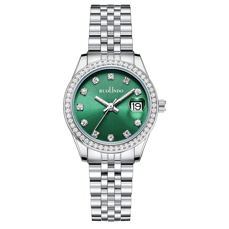 Women’s Diamond-Accent Watch 32 mm | Roman Dial Quartz | Sapphire Crystal | Stainless Steel Bracelet