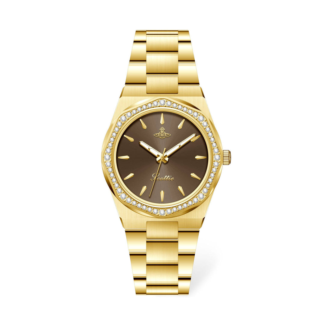 Women’s Octagonal Diamond Bracelet Watch | 32 mm | Stainless Steel