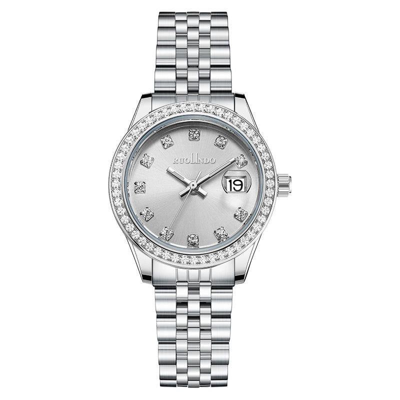 Women’s Diamond-Accent Watch 32 mm | Roman Dial Quartz | Sapphire Crystal | Stainless Steel Bracelet
