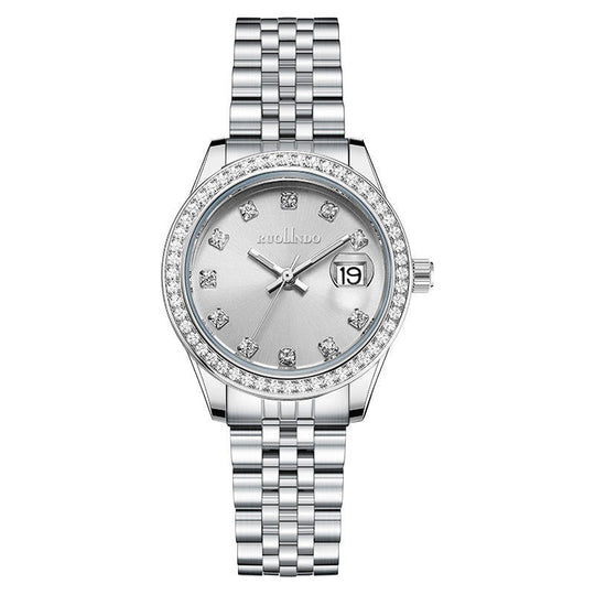 Women’s Diamond-Accent Watch 32 mm | Roman Dial Quartz | Sapphire Crystal | Stainless Steel Bracelet