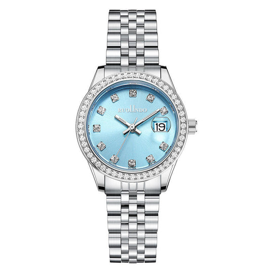 Women’s Diamond-Accent Watch 32 mm | Roman Dial Quartz | Sapphire Crystal | Stainless Steel Bracelet