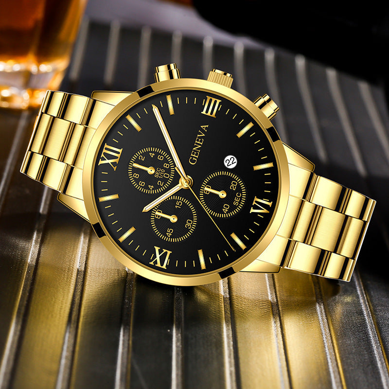 Women's Mesh Quartz Watch | 41 mm Slim Case | Alloy Mesh Strap | Calendar Display