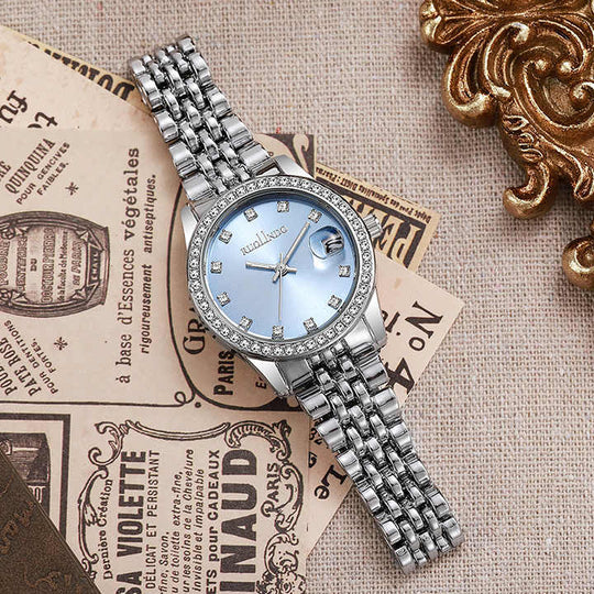 Women’s Diamond-Accent Watch 32 mm | Roman Dial Quartz | Sapphire Crystal | Stainless Steel Bracelet