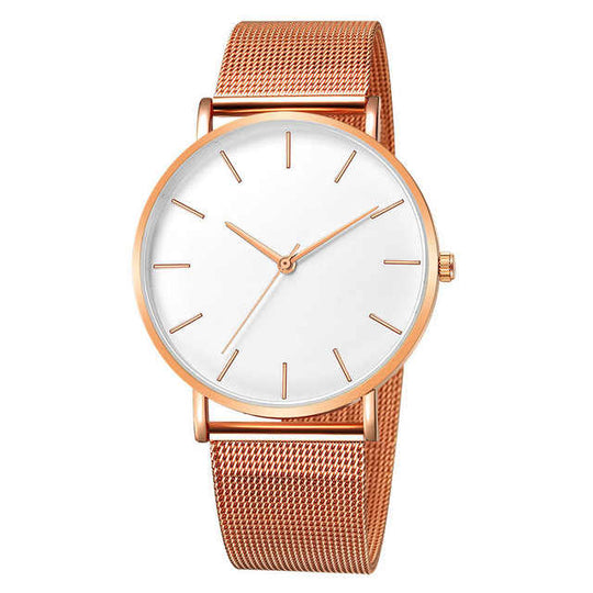 Women’s Classic Quartz Watch | 30 mm | PU Leather Strap | Modern Dress Style