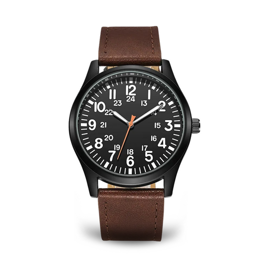 Men’s Military Adventure Field Watch | 42 mm | Nylon Strap | 24-Hour Dial