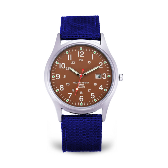 Men’s Military Adventure Field Watch | 40 mm | Green Dial | Nylon Strap | Date Display