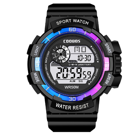 Men’s Digital Military Sport Watch 50 mm | 50M Water Resistant | LED Backlight Alarm Chronograph