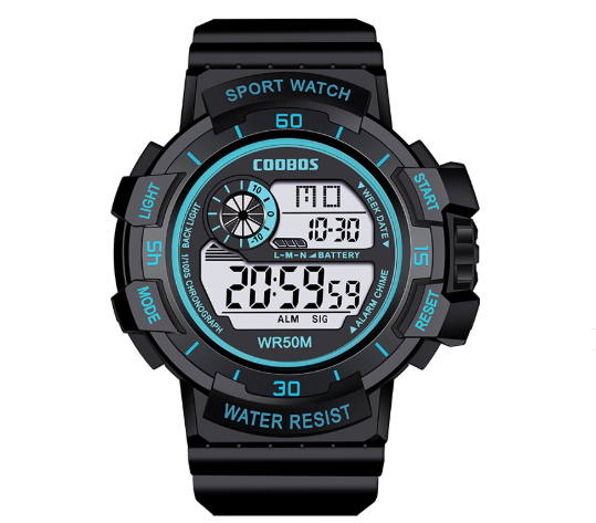 Men’s Digital Military Sport Watch 50 mm | 50M Water Resistant | LED Backlight Alarm Chronograph