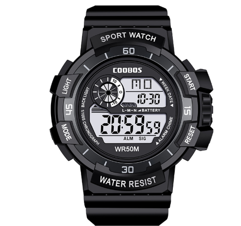 Men’s Digital Military Sport Watch 50 mm | 50M Water Resistant | LED Backlight Alarm Chronograph