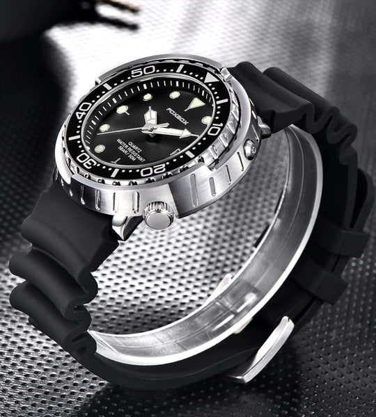 Men’s Chronograph Sport Watch 46 mm | Silicone Strap | 5 ATM Water Resistant | Date & Week