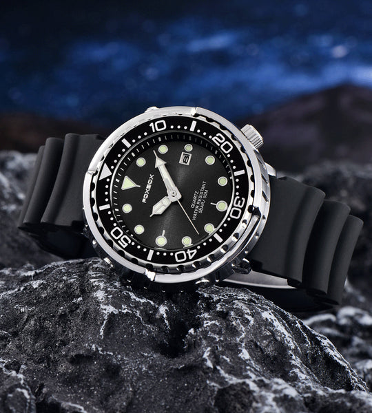 Men’s Chronograph Sport Watch 46 mm | Silicone Strap | 5 ATM Water Resistant | Date & Week