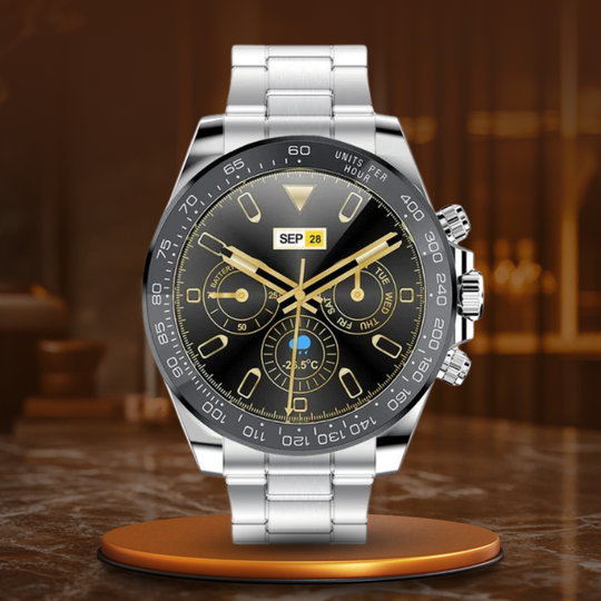 Men’s Smart Sport Chronograph 46.35 mm | Silicone Strap | Water-Resistant | Call & Fitness Features