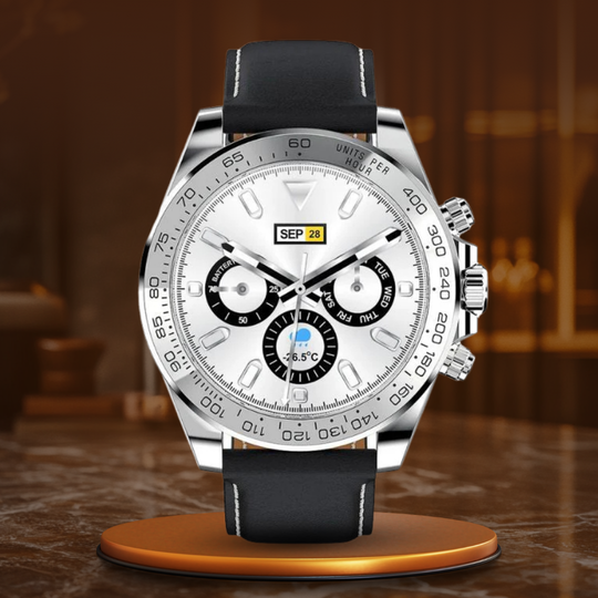 Men’s Smart Sport Chronograph 46.35 mm | Silicone Strap | Water-Resistant | Call & Fitness Features