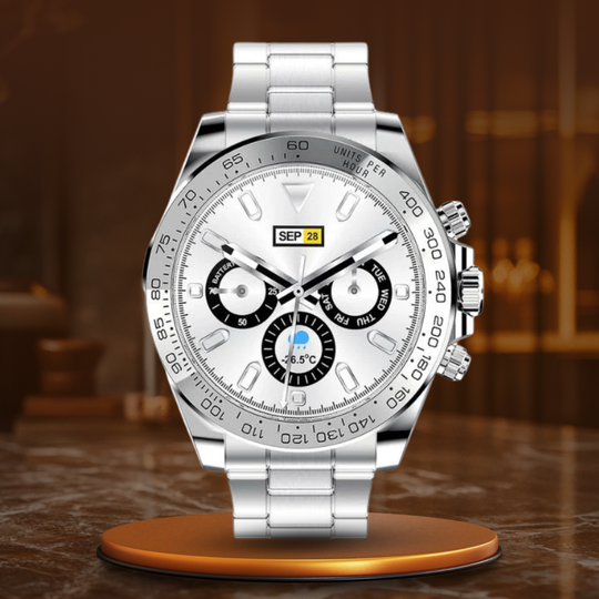 Men’s Smart Sport Chronograph 46.35 mm | Silicone Strap | Water-Resistant | Call & Fitness Features