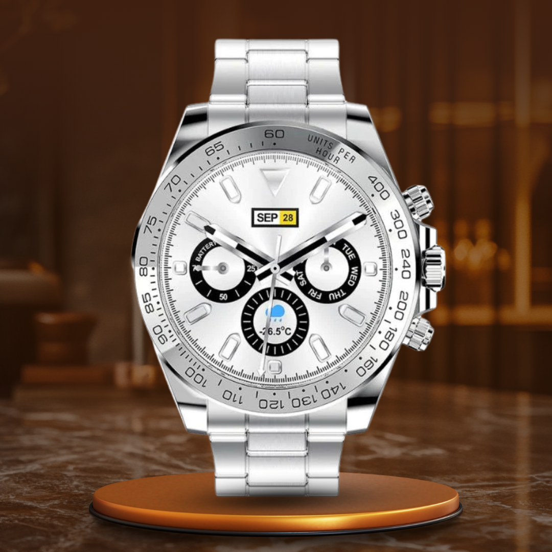 Men’s Smart Sport Chronograph 46.35 mm | Silicone Strap | Water-Resistant | Call & Fitness Features