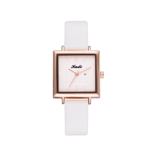 Women’s Square Quartz Watch | 30 mm Case | Slim Dress Design | Minimalist Style