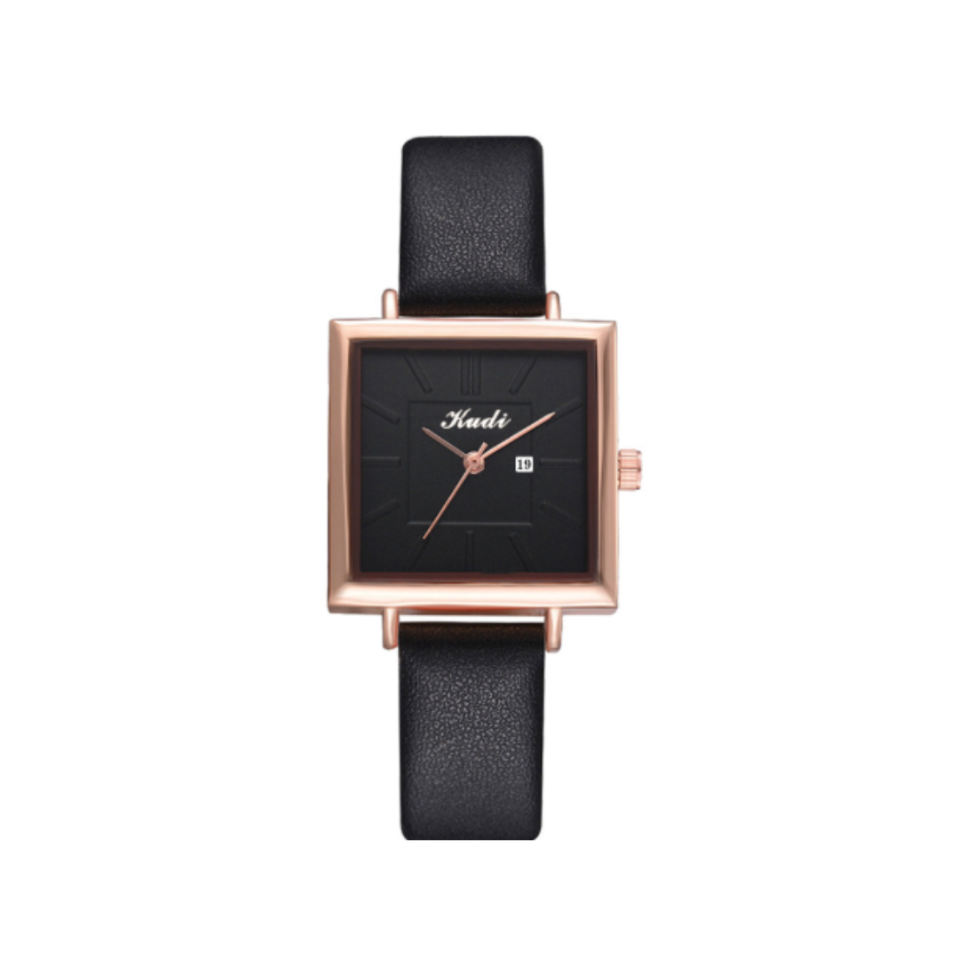 Women’s Square Quartz Watch | 30 mm Case | Slim Dress Design | Minimalist Style