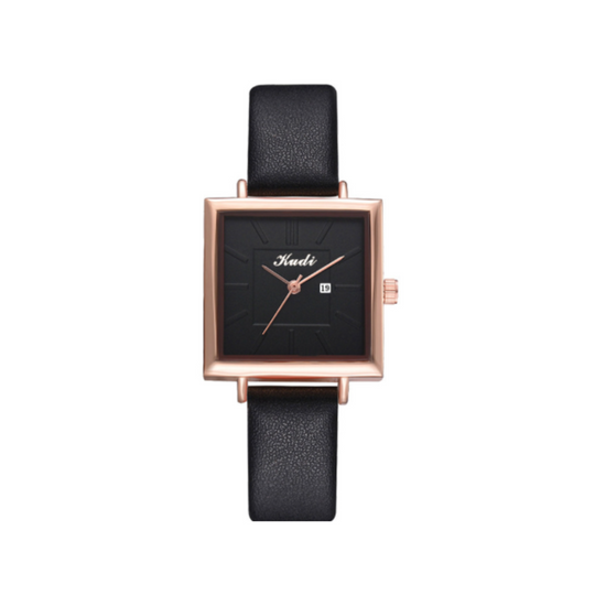 Women’s Square Quartz Watch | 30 mm Case | Slim Dress Design | Minimalist Style