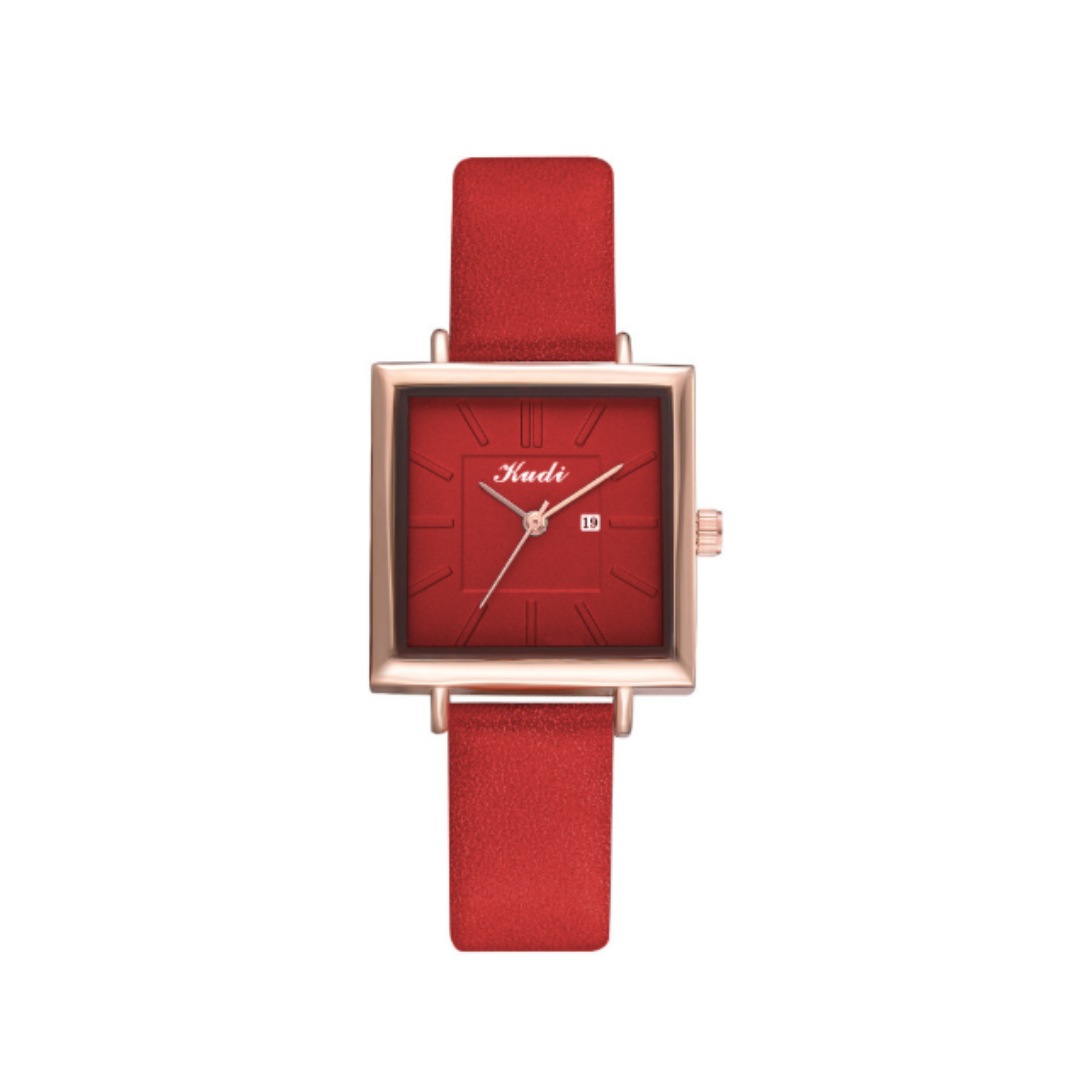 Women’s Square Quartz Watch | 30 mm Case | Slim Dress Design | Minimalist Style