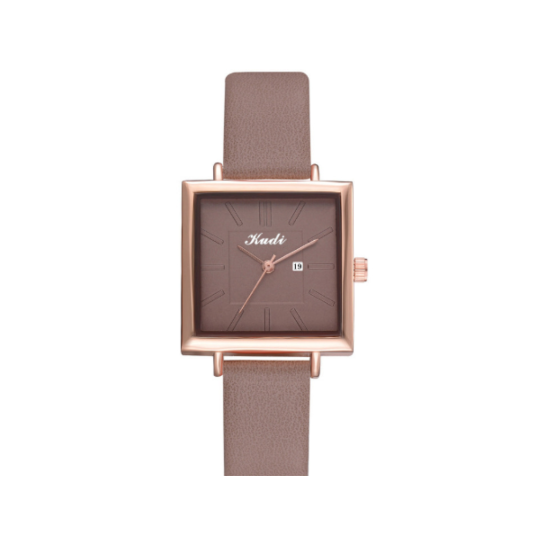 Women’s Square Quartz Watch | 30 mm Case | Slim Dress Design | Minimalist Style