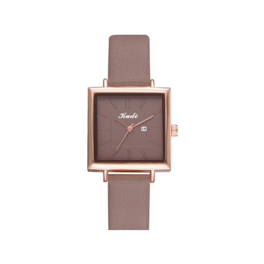 Women’s Square Quartz Watch | 30 mm Case | Slim Dress Design | Minimalist Style